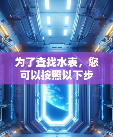 为了查找水表，您可以按照以下步骤进行操作