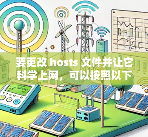 要更改 hosts 文件并让它科学上网，可以按照以下步骤操作