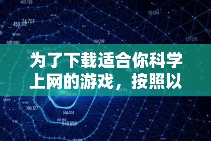 为了下载适合你科学上网的游戏，按照以下步骤进行