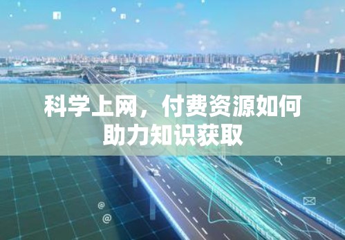 科学上网，付费资源如何助力知识获取