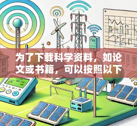 为了下载科学资料，如论文或书籍，可以按照以下步骤进行操作