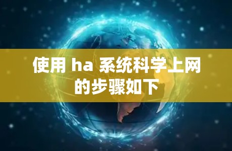使用 ha 系统科学上网的步骤如下