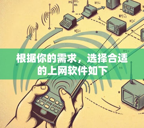 根据你的需求，选择合适的上网软件如下