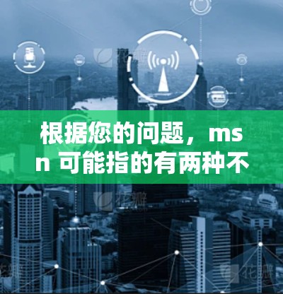 根据您的问题，msn 可能指的有两种不同的含义，因此需要进一步澄清