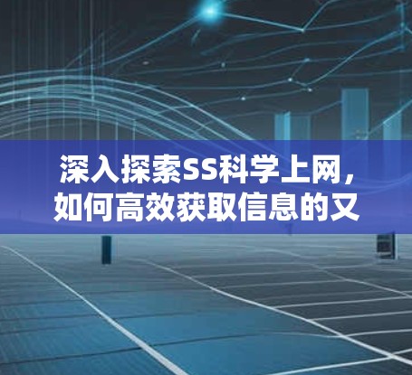 深入探索SS科学上网，如何高效获取信息的又一选择