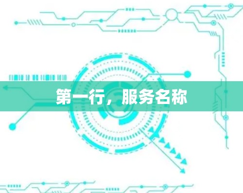 第一行，服务名称