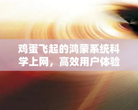 鸡蛋飞起的鸿蒙系统科学上网，高效用户体验的智慧解决方案