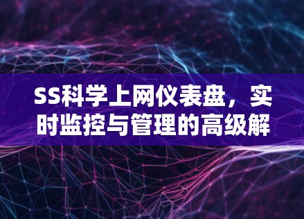 SS科学上网仪表盘，实时监控与管理的高级解决方案