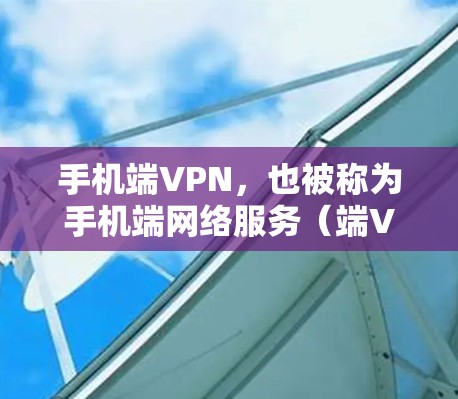 手机端VPN，也被称为手机端网络服务（端VPN）是一种通过手机或电脑直接连接到网络服务的VPN方式。它通常基于HTTP或HTTPS协议，允许用户快速访问互联网资源，如视频、文件、新闻等内容
