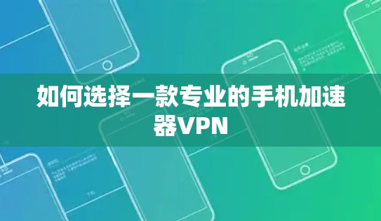 如何选择一款专业的手机加速器VPN