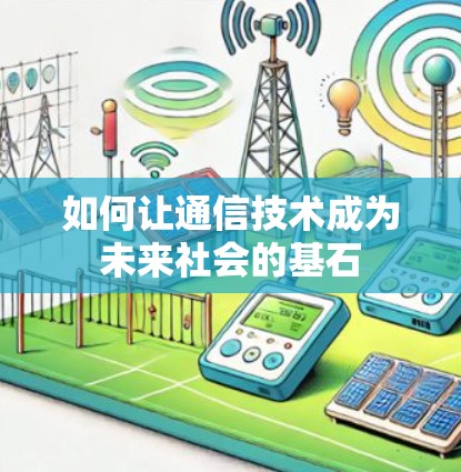 如何让通信技术成为未来社会的基石