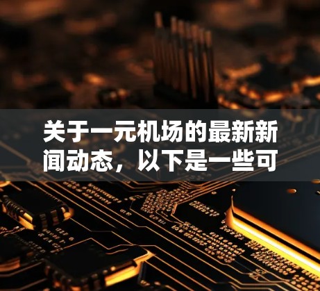 关于一元机场的最新新闻动态，以下是一些可能的方面