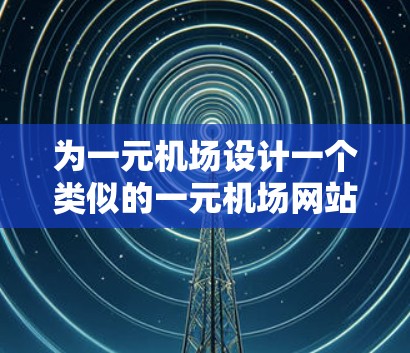 为一元机场设计一个类似的一元机场网站，可以通过以下步骤进行设计和开发