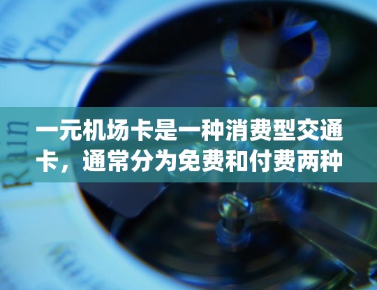 一元机场卡是一种消费型交通卡，通常分为免费和付费两种类型。在当前政策下，一元机场卡旨在简化 airport terminal 使用，减少支付次数，提高效率。以下是对一元机场卡的详细说明
