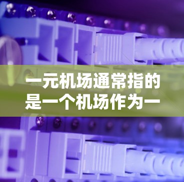 一元机场通常指的是一个机场作为一个整体，而不是多个机场的组合。在实际运营中，机场可能会根据不同的需求和功能进行调整，但核心的目标是为旅客提供高效、便捷的出行服务。以下是一元机场的常见特点和运作方式