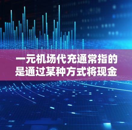 一元机场代充通常指的是通过某种方式将现金代为存入银行或支付到机场的特定账户，以便在机场使用。这种服务可以在机场的自助机、自动结费机或其他自助支付设备上使用。以下是常见的一元机场代充方式和步骤