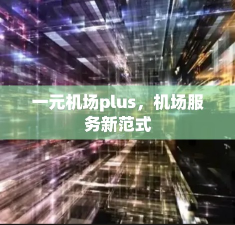 一元机场plus，机场服务新范式