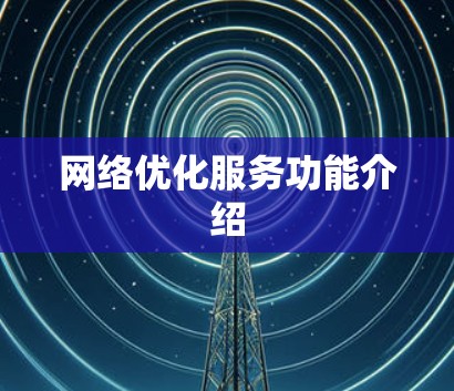 网络优化服务功能介绍