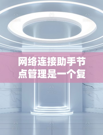 网络连接助手节点管理是一个复杂的系统，涉及多个参数和操作步骤。以下是详细的指南，帮助您理解和管理网络连接助手节点
