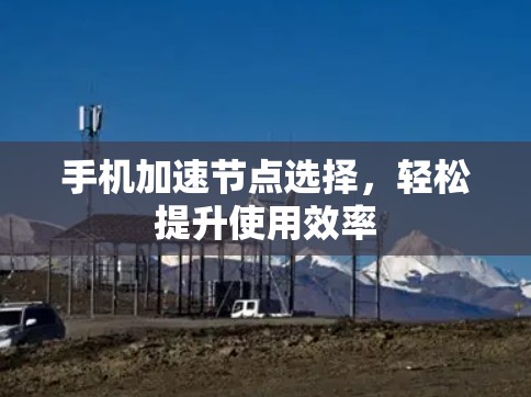 手机加速节点选择，轻松提升使用效率