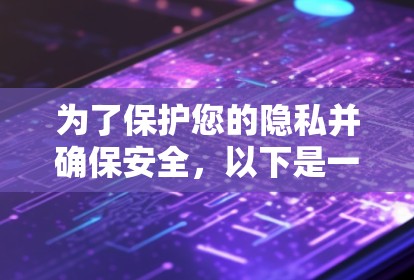 为了保护您的隐私并确保安全，以下是一些建议