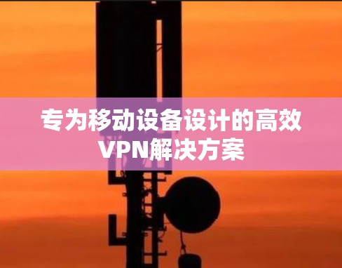 专为移动设备设计的高效VPN解决方案