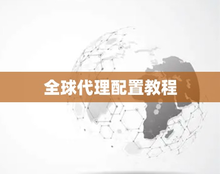 全球代理配置教程