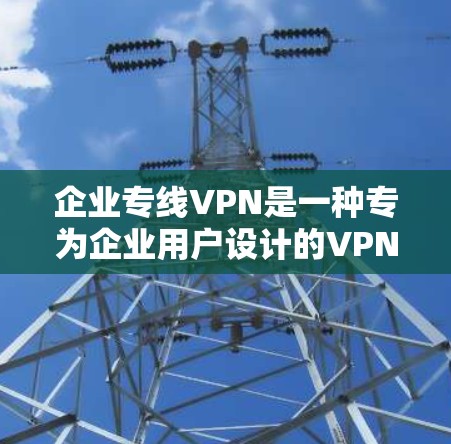 企业专线VPN是一种专为企业用户设计的VPN服务，它在安全性、灵活性和访问控制方面提供了更先进的解决方案。以下是对这一服务的详细分析