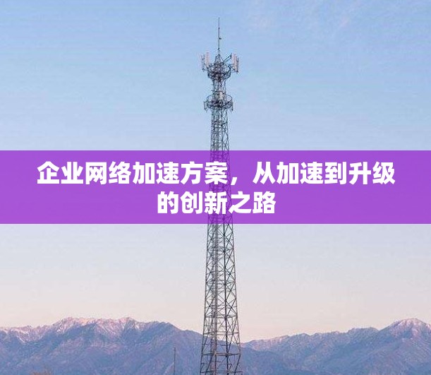 企业网络加速方案，从加速到升级的创新之路