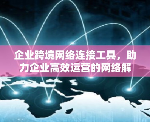 企业跨境网络连接工具，助力企业高效运营的网络解决方案